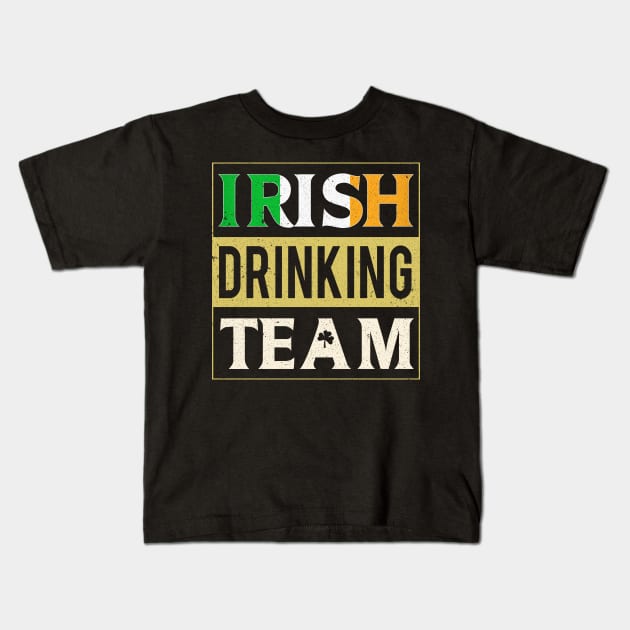 Irish Drinking Team - Ireland St. Patrick's Day Kids T-Shirt by ozalshirts